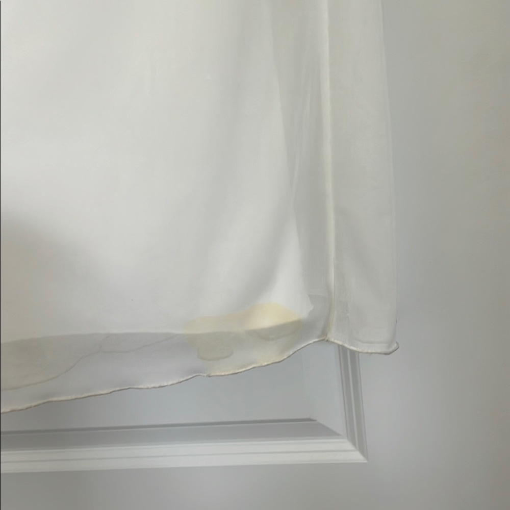 City Triangles Cream Sequin Ruched Gown - Picture 8 of 12